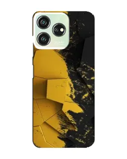 Чехол для ZTE Blade V50 с картинкой «Золотые осколки геометрии»