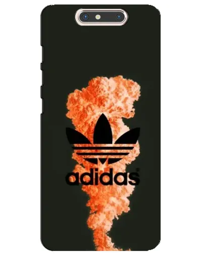 Чехол для ZTE Blade V8 с картинкой «Оранжевый дым Adidas»