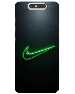 Чехол для ZTE Blade V8 с картинкой «Неоновый контур Nike»