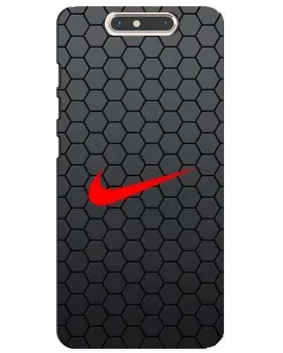 Чехол для ZTE Blade V8 с картинкой «Nike — карбоновая сетка»