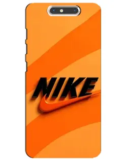 Чехол для ZTE Blade V8 с картинкой «Оранжевый драйв Nike»