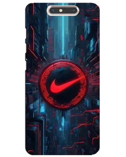 Чехол для ZTE Blade V8 с картинкой «Техногенный стиль Nike»