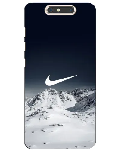Чехол для ZTE Blade V8 с картинкой «Nike — зимние горы»