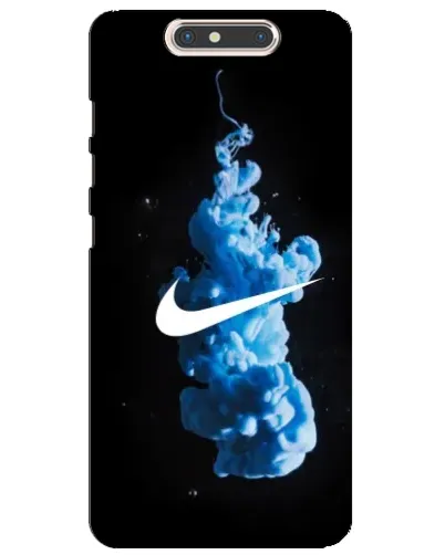 Чехол для ZTE Blade V8 с картинкой «Nike и синий дым»