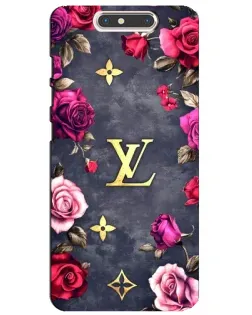 Чехол для ZTE Blade V8 с картинкой «Цветочный Louis Vuitton»