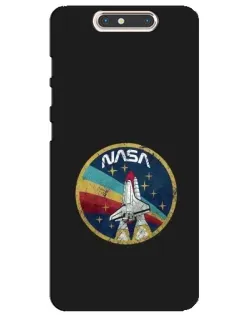 Чехол для ZTE Blade V8 с картинкой «NASA — эмблема миссии»
