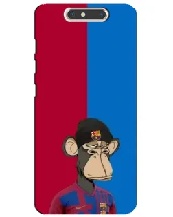 Чехол для ZTE Blade V8 с картинкой «Bored Ape — фанат Барсы» Чехол для ZTE Blade V8 с картинкой «Bored Ape — фанат Барсы»