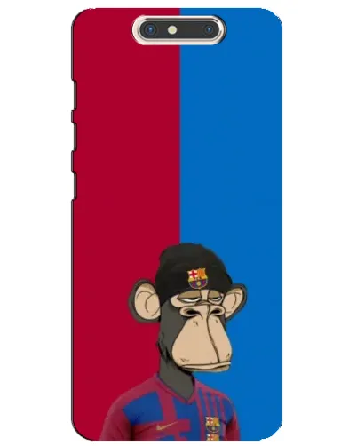 Чехол для ZTE Blade V8 с картинкой «Bored Ape — фанат Барсы» Чехол для ZTE Blade V8 с картинкой «Bored Ape — фанат Барсы»