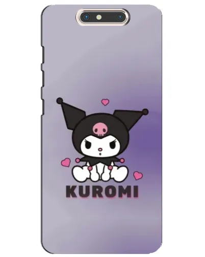 Чехол для ZTE Blade V8 с картинкой «Kuromi — фиолетовый арт»
