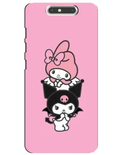 Чехол для ZTE Blade V8 с картинкой «My Melody и Kuromi»