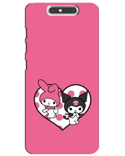 Чехол для ZTE Blade V8 с картинкой «Kuromi и My Melody»
