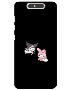Чехол для ZTE Blade V8 с картинкой «My Melody и Kuromi»