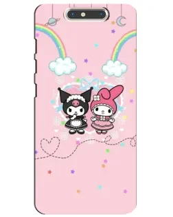Чехол для ZTE Blade V8 с картинкой «My Melody и Kuromi»