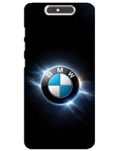 Чехол для ZTE Blade V8 с картинкой «BMW — неоновое сияние»