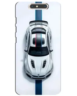 Чехол для ZTE Blade V8 с картинкой «Вид сверху — BMW M»