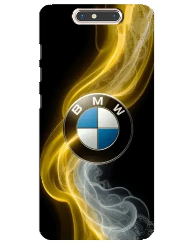 Чехол для ZTE Blade V8 с картинкой «Золотистый дым BMW»