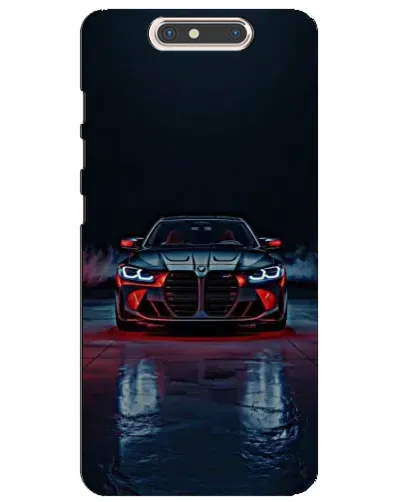 Чехол для ZTE Blade V8 с картинкой «BMW на мокрой дороге»