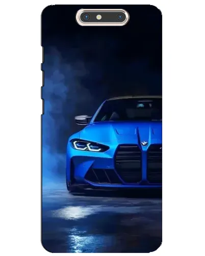 Чехол для ZTE Blade V8 с картинкой «Голубая BMW M4»