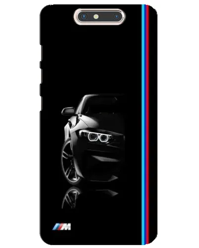 Чехол для ZTE Blade V8 с картинкой «Силуэт BMW в темноте»