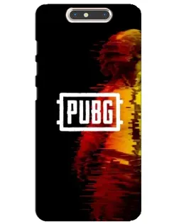 Чехол для ZTE Blade V8 с картинкой «Яркий логотип PUBG»