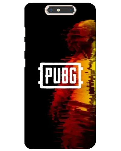 Чехол для ZTE Blade V8 с картинкой «Яркий логотип PUBG»