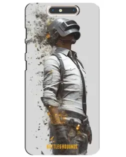 Чехол для ZTE Blade V8 с картинкой «PUBG — боец в пыли»