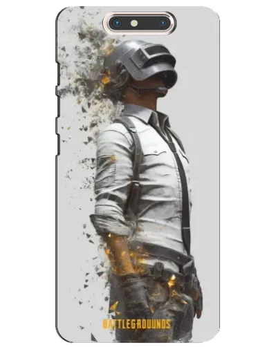 Чехол для ZTE Blade V8 с картинкой «PUBG — боец в пыли»