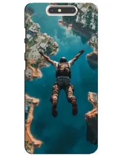 Чехол для ZTE Blade V8 с картинкой «PUBG — свободное падение»