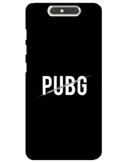 Чехол для ZTE Blade V8 с картинкой «PUBG — белый логотип»
