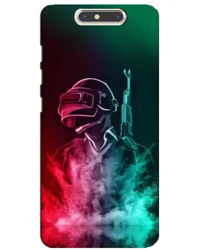 Чехол для ZTE Blade V8 с картинкой «PUBG — огненный воин»