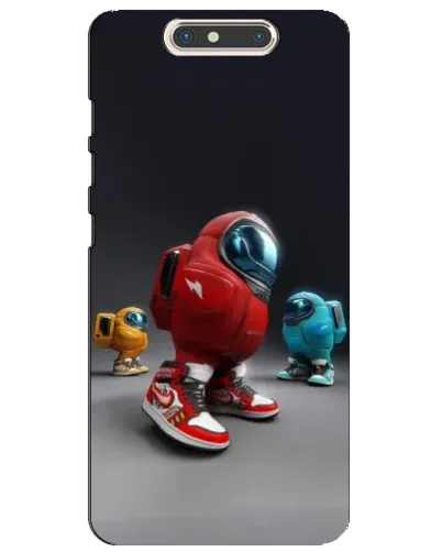 Чехол для ZTE Blade V8 с картинкой «Among Us — 3D стиль»
