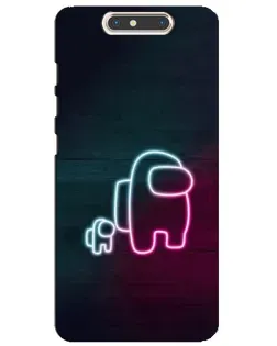 Чехол для ZTE Blade V8 с картинкой «Among Us неон-арт» Чехол для ZTE Blade V8 с картинкой «Among Us неон-арт»