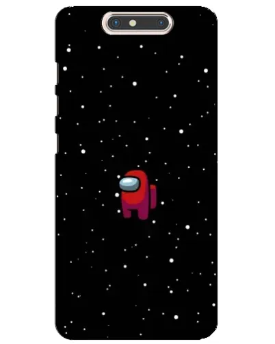 Чехол для ZTE Blade V8 с картинкой «Красный Among Us»