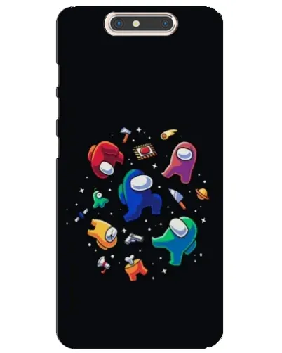 Чехол для ZTE Blade V8 с картинкой «Among Us космос»