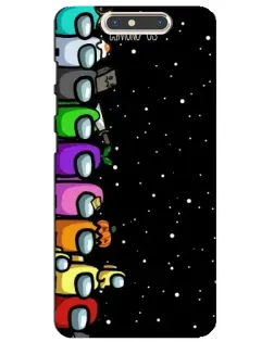 Чехол для ZTE Blade V8 с картинкой «Команда Among Us» Чехол для ZTE Blade V8 с картинкой «Команда Among Us»