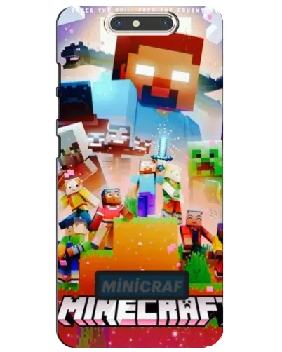 Чехол для ZTE Blade V8 с картинкой «Minecraft герои игры»