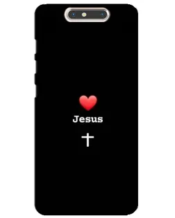 Чехол для ZTE Blade V8 с картинкой «Сердце - Jesus» Чехол для ZTE Blade V8 с картинкой «Сердце - Jesus»