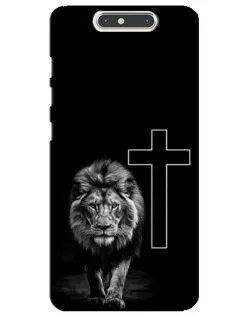 Чехол для ZTE Blade V8 с картинкой «Лев и Крест» Чехол для ZTE Blade V8 с картинкой «Лев и Крест»