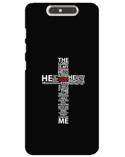 Чехол для ZTE Blade V8 с картинкой «Текстовый крест» Чехол для ZTE Blade V8 с картинкой «Текстовый крест»