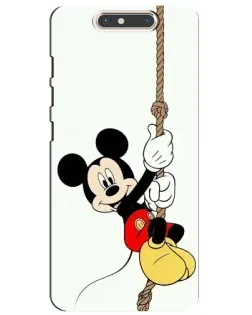 Чехол для ZTE Blade V8 с картинкой «Mickey на канате»