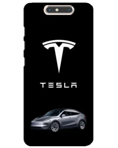 Чехол для ZTE Blade V8 с картинкой «Tesla Model Y»