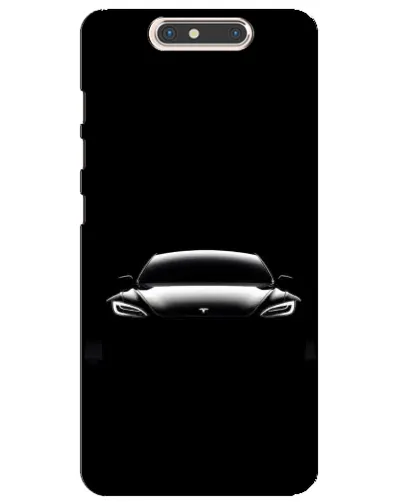 Чехол для ZTE Blade V8 с картинкой «Фары Tesla Night»