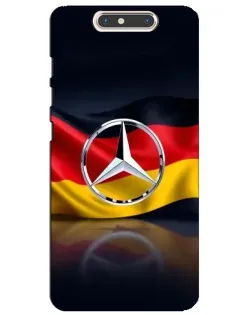 Чехол для ZTE Blade V8 с картинкой «Mercedes — флаг Германии»