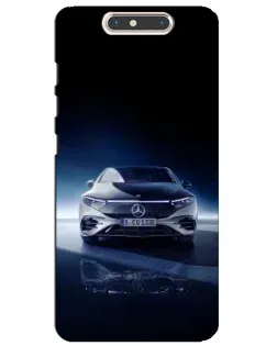 Чехол для ZTE Blade V8 с картинкой «Ночной Mercedes EQ»