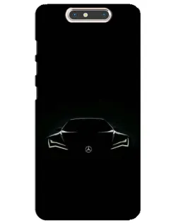 Чехол для ZTE Blade V8 с картинкой «Mercedes — силуэт авто» Чехол для ZTE Blade V8 с картинкой «Mercedes — силуэт авто»