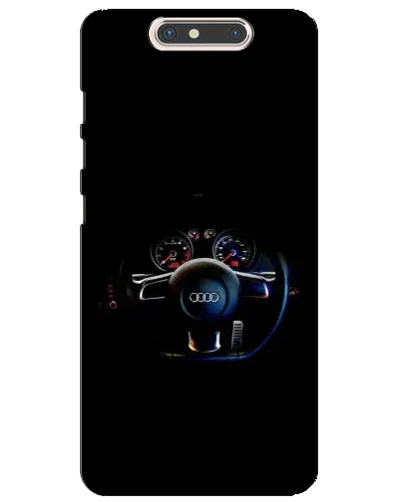 Чехол для ZTE Blade V8 с картинкой «Салон Audi — руль»