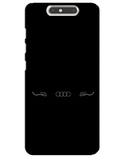 Чехол для ZTE Blade V8 с картинкой «Audi — световой подпись»