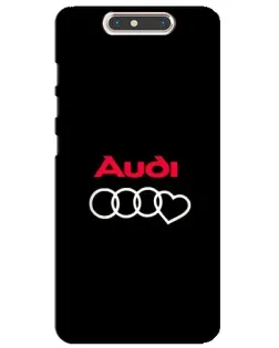 Чехол для ZTE Blade V8 с картинкой «Логотип Audi Heart»
