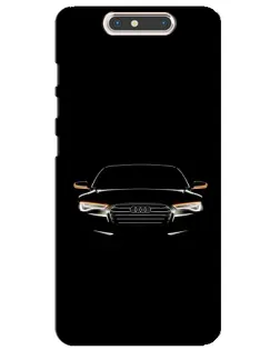 Чехол для ZTE Blade V8 с картинкой «Audi — ночной контур»