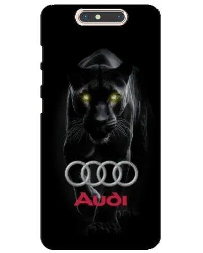 Чехол для ZTE Blade V8 с картинкой «Пантера и Audi»